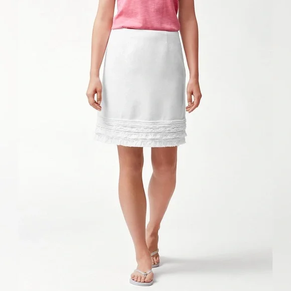 Tommy Bahama Two Palms Linen Skirt Size 16 - Picture 2 of 11